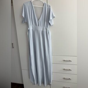 Wayf Light Blue Maxi Dress